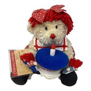 Dakin Raggedy Ann Bear Happy 85th Birthday Bear READ Mini Raggedy Ann Andy Dolls